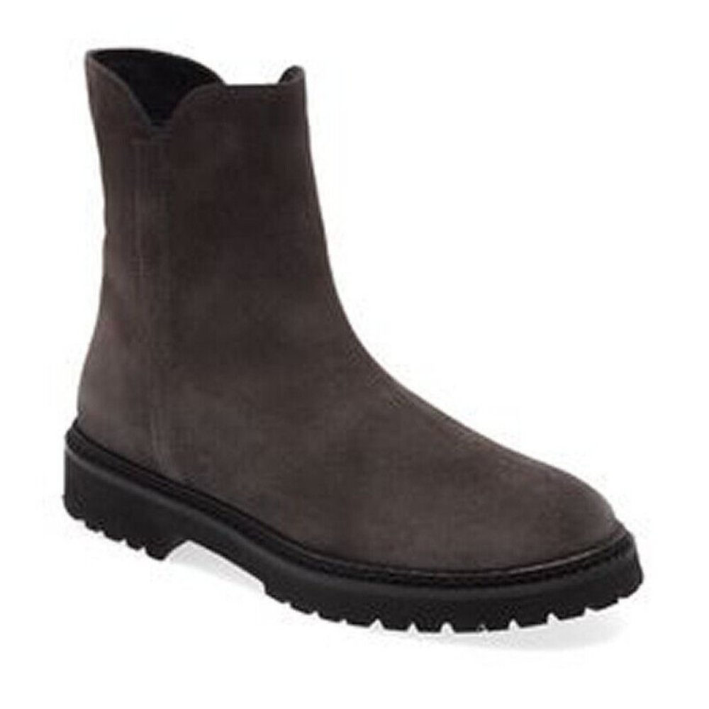 Aquatalia Madelyn Water Resistant Suede Bootie Gray Size 7.5